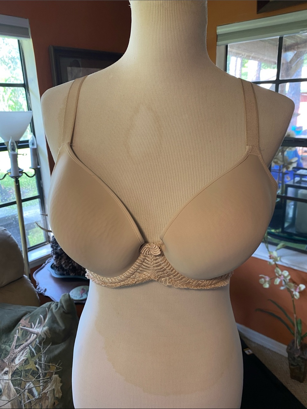 Wacoal Nude T-Shirt Bra with Lace Underband